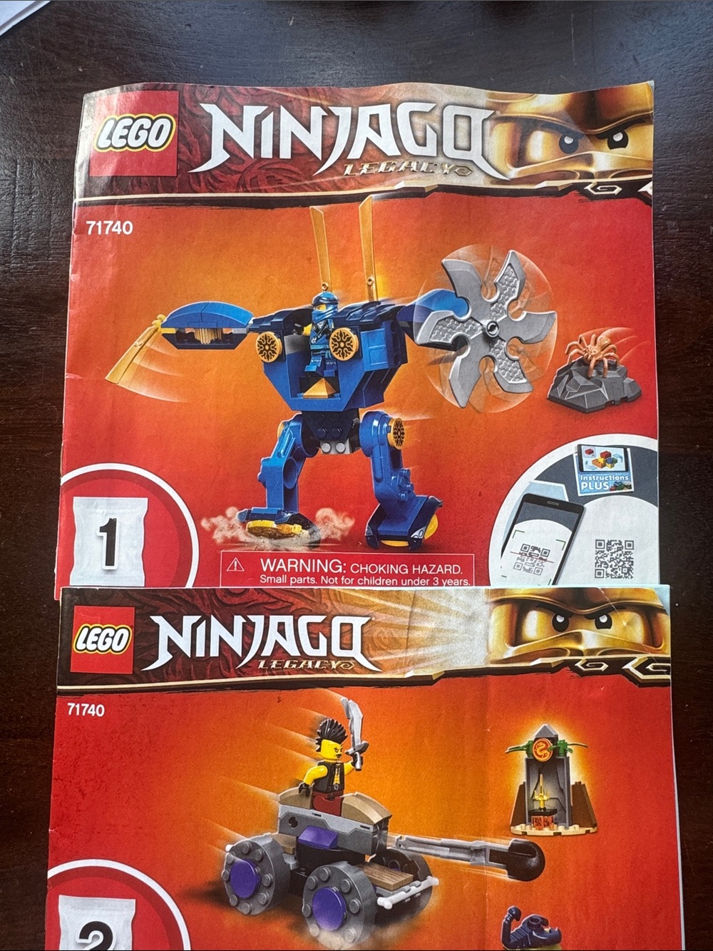 LEGO Ninjago Jays electro mech Blue and Gold Mech with Silver Spinner
